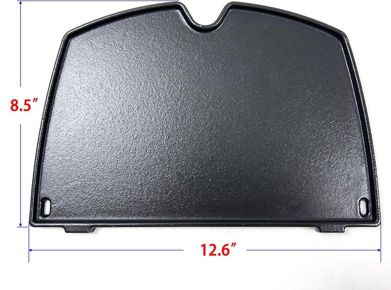 Direct Store DC136 6558 Cast Iron Cooking Griddle for Weber Q100 Q1000, Q120 Q1200 Series Gas Grills Parts, 12.6 x 8.5 x 0.5 Inches, Replace for Weber Q1200 Grill Accessories - Image 2